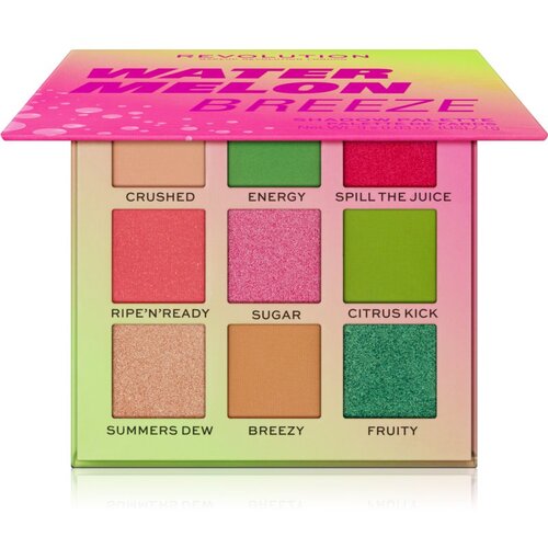 Makeup Revolution Hot Shot Watermelon paleta senčil za oči odtenek Breeze 9 g Slike