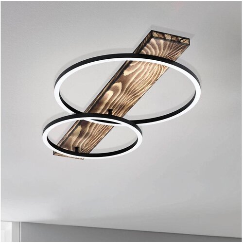 Eglo LED stropna svjetiljka (24 W, D x Š x V: 78 x 40 x 9 cm, Drvo-prozirna, Topla bijela) Cene