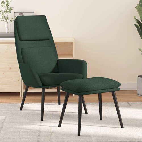 The Living Store Stol za spro&amp;scaron;čanje s stolčkom temno zeleno blago - Stol Za Spro&amp;scaron;čanje S Stolčkom, (21437857) Slike