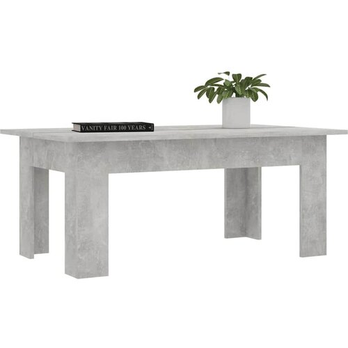  Stolić za kavu boja betona 100 x 60 x 42 cm konstruirano drvo Slike