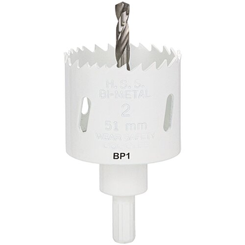 CRAFTOMAT kruna za bu&amp;scaron;enje rupa u drvu (51 mm, HSS bimetal, Promjer brtve: 10 mm HEX) Slike