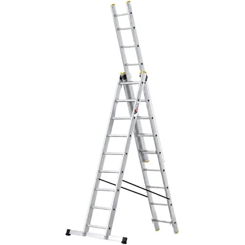  Aluminijumske trodelne merdevine 3x9 gazi&amp;scaron;ta 150 kg Slike
