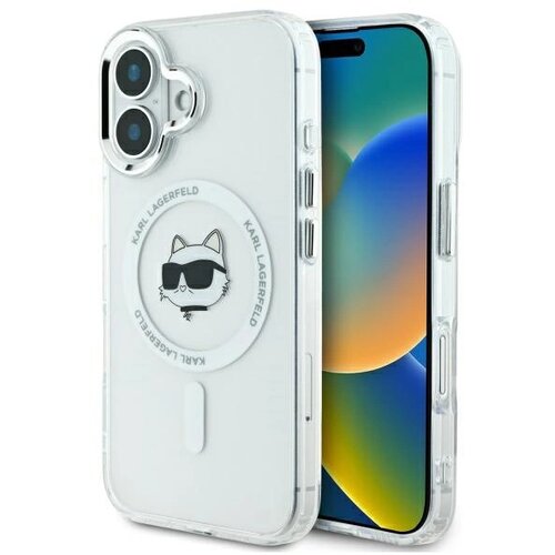Karl Lagerfeld ETUI IML METAL CHOUPETTE HEAD MAGSAFE NA IPHONE 16 PLUS - BIAŁYE, (21897654) Cene