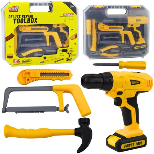  Dječji alat u kutiji TOOL BOX za male majstore - žuti Cijene