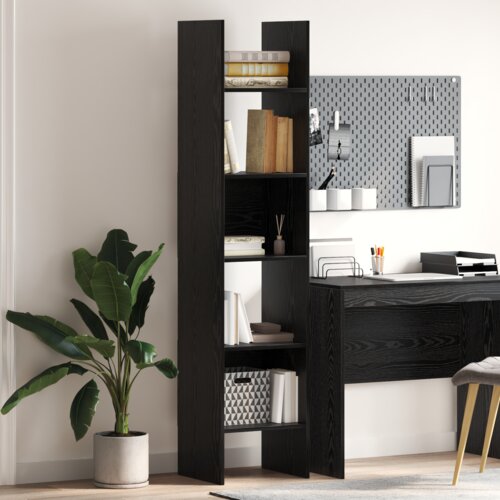 vidaXL Ormarić za knjige Crni hrast 40 x 35 x 180 cm Konstruirano drvo Cijene