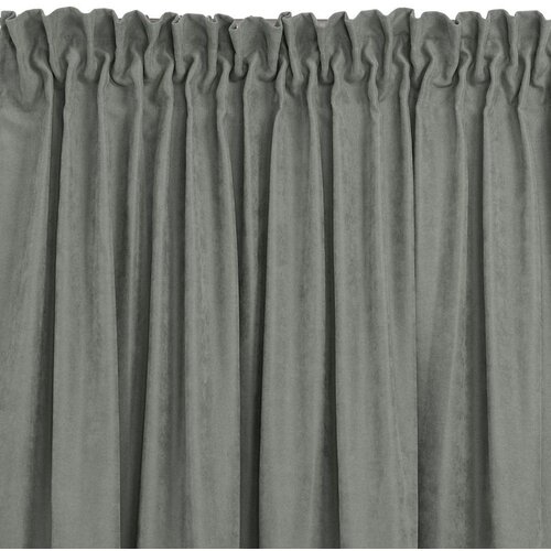  Curtain MILANA color gray style classic dragon tape transparent 7.5 cm with fringe 3 cm chenille 420x245 HOMEDE Slike