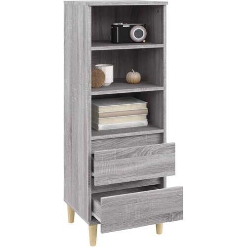  Visoka komoda boja hrasta 40x36x110 cm od konstruiranog drva Slike