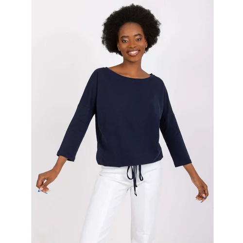 Fashion Hunters Basic navy blue blouse from Fiona