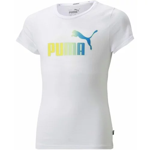 Puma ESS+BLEACH LOGO TEE Ženska majica, bijela, veličina