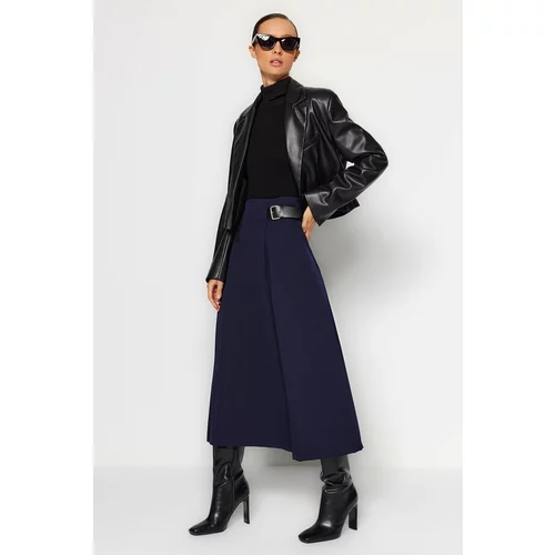 Trendyol Skirt - Dark blue - Maxi