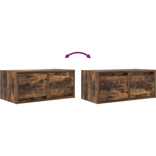 VidaXL TV ormarić boja dimljenog hrasta 60x31x25,5cm konstruirano drvo Slike