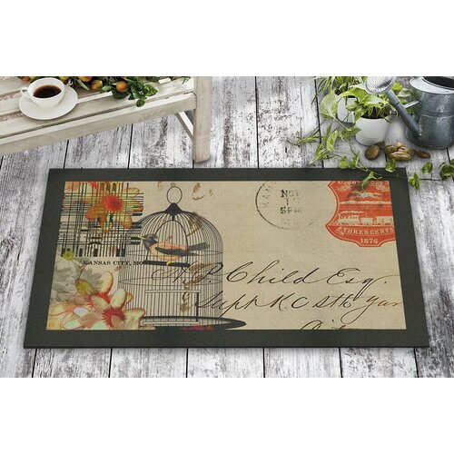 Lessentiel Maison PVC otirač Caged Nightingale, 45x70cm Slike