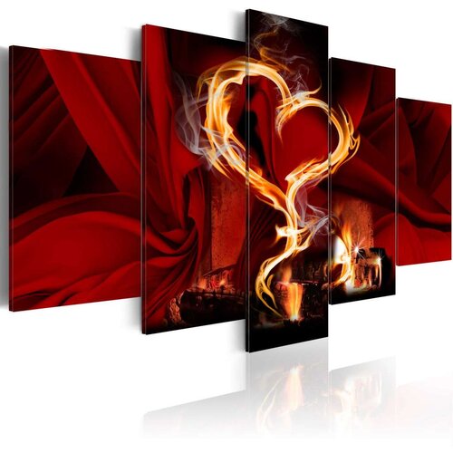  Slika - Flames of love: heart 100x50 Cene