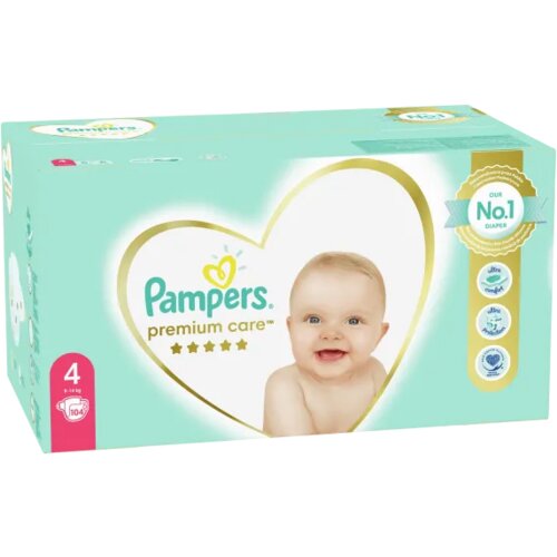 Pampers pelene premium care mega box 4 maxi 9-14kg 104kom Cijene