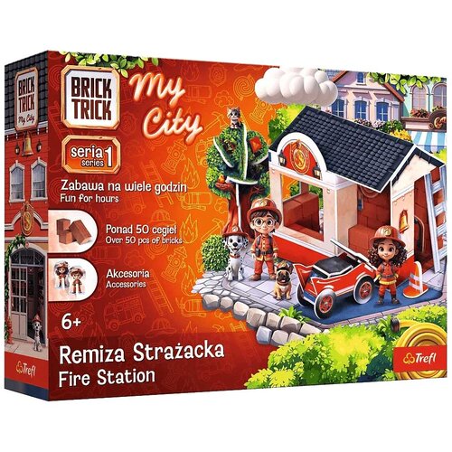 Trefl Brick Trick gradimo od cigle: My City Vatrogasna postaja građevinski set od 50 dijelova - Slike