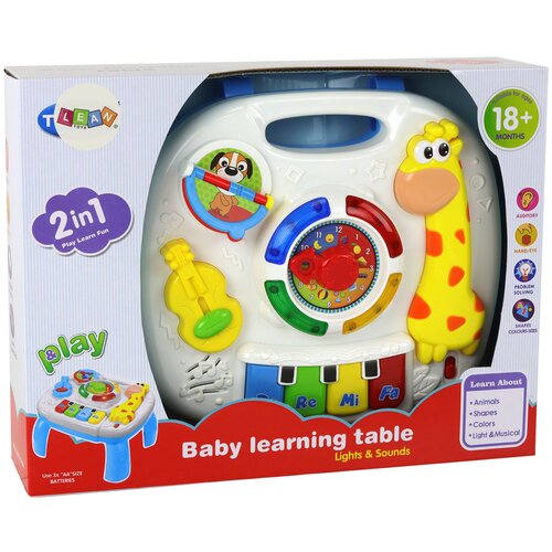 Lean Toys izobraževalna interaktivna miza 2v1 tabla za malčke žirafa Slike
