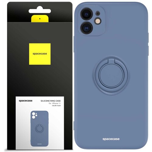 Spacecase SILIKONSKI OVITEK S OBROČKOM ZA IPHONE 11 MODER, (21962599) Cene