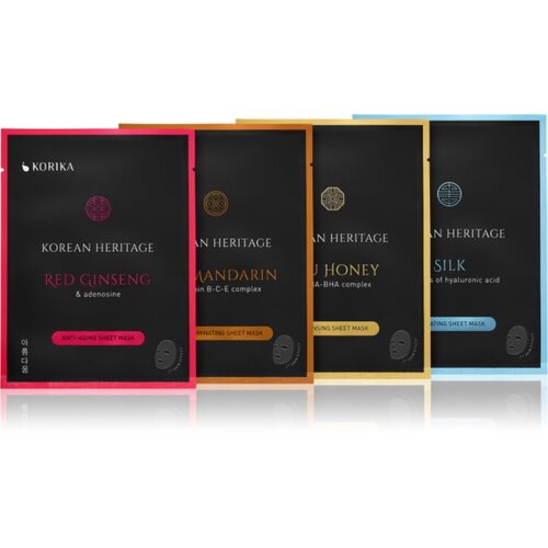 KORIKA Korean Heritage Sheet Mask Set set mask iz platna Korean Heritage Slike