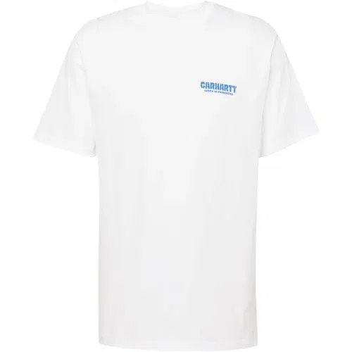 Carhartt WIP Majica 'Trade' kraljevo modra / limeta / bela