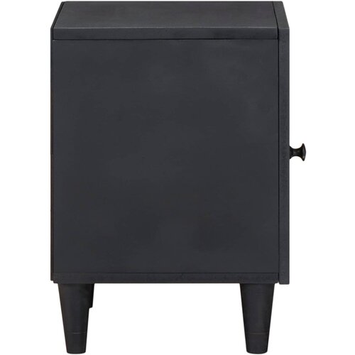  s vratima 2 pcs Crna 40 x 33 x 46 cm Čvrsto drvo manga Slike