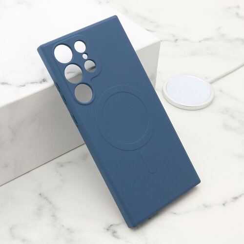Maska VELVET TOUCH MagSafe za Samsung S918B Galaxy S23 Ultra/ plava Slike