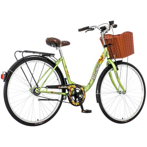 Visitor LOW262F 26x1.3/8"/16" lowland zeleno narandž. beli - ženski bicikl Cene