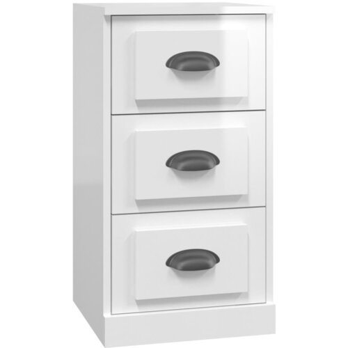 Maison Chic Komoda - Predalnik visok sijaj bela 36x35,5x67,5 cm inženirski les, (21719007) Slike