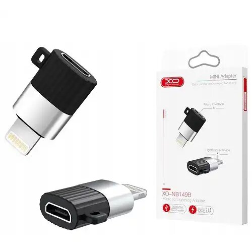 XO NB149-B micro USB na Lightning adapter za punjenje i prenos podataka Slike