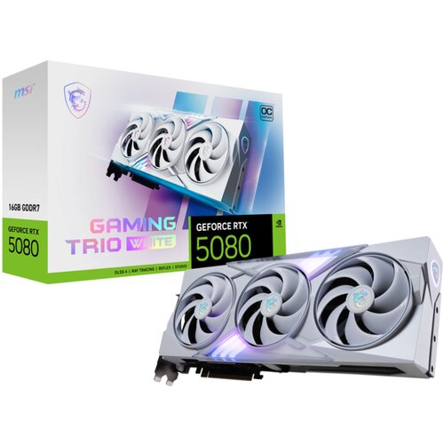 MSI Grafična kartica nVidia RTX5080 Gaming Trio OC bela - 16GB GDDR7 (V531-045R), (22107616) Cene