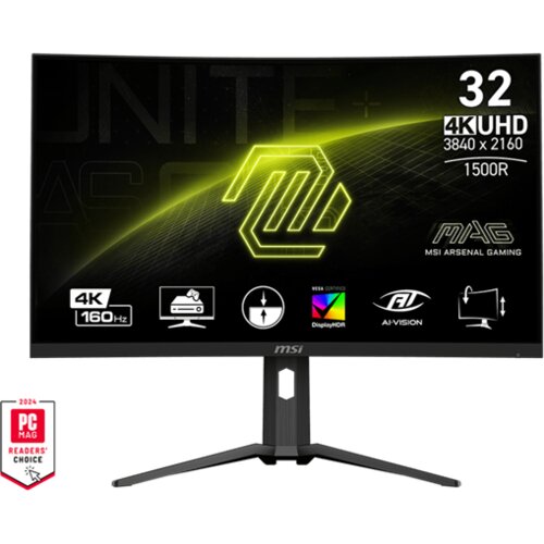 MSI MAG 321CUPDF računalni monitor 80 cm (31.5") 3840 x 2160 pikseli 4K Ultra HD LCD Crno Cijene