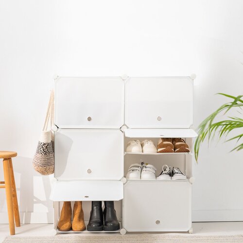  Prenosno modularno stojalo za čevlje InnovaGoods Bela Slike