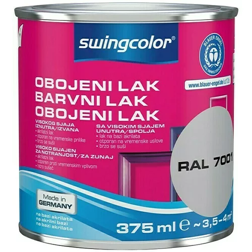 SWINGCOLOR Barvni lak 2v1 Swingcolor (srebrno siva, sijaj, 375 ml)