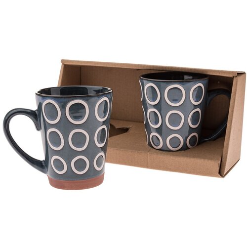 Dakls Tamno plave keramičke šalice u setu 2 kom 380 ml – Cijene