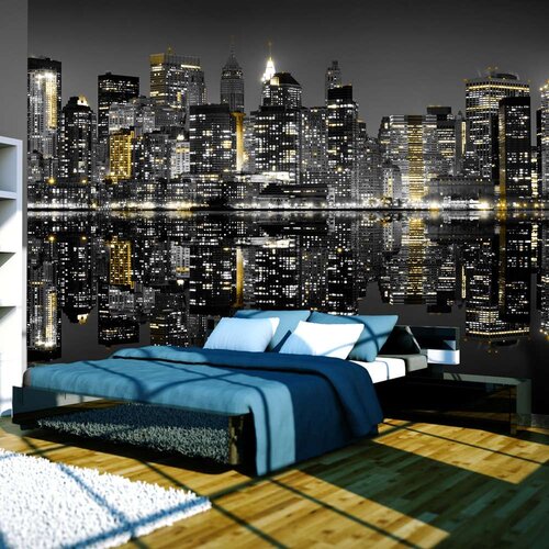 Tapeta - Gold and silver - NYC 200x154 Slike