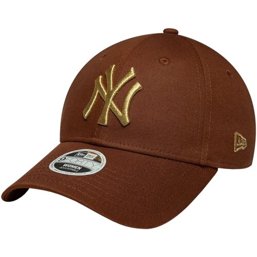 New Era Kape s &amp;scaron;iltom Wmns Metallic Logo 9FORTY New York Yankees Cap Kostanjeva Slike