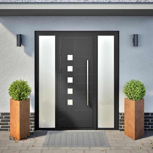 VidaXL Vrtne sadilice 2 kom trokutasta 40x34,5x70 cm od čelika COR-TEN Slike