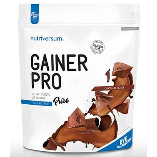 NUTRIVERSUM gainer pro (sa kreatinom) - 30% proteina za dobijanje mišićne mase - čokolada 2.5kg Cene