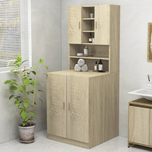vidaXL Ormarić za perilicu rublja boja hrasta sonome 70,5x25,5x90 cm Cijene