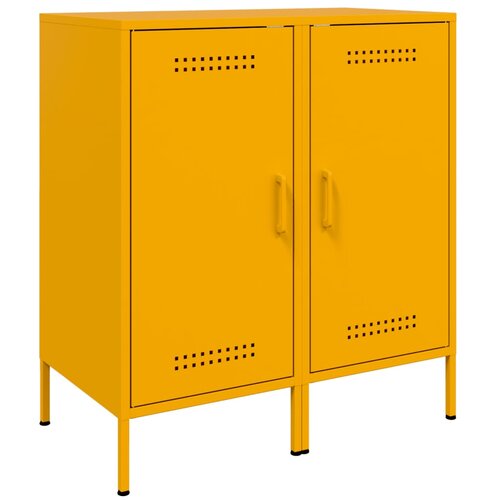 Maison Chic Komoda - Predalnik 2 kosa gorčično rumena 36x39x79 cm hladno valjano jeklo, (21720240) Cene