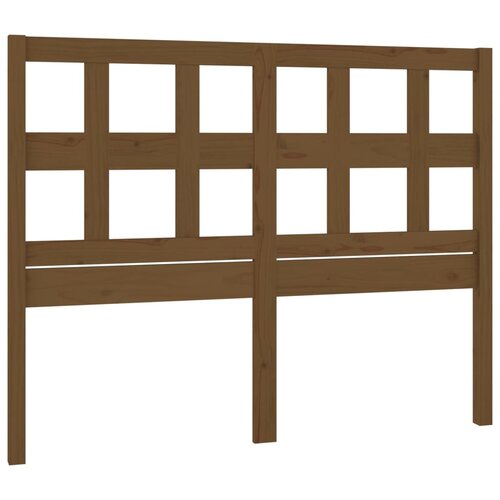  Uzglavlje za krevet boja meda 185,5x4x100 cm masivna borovina Slike