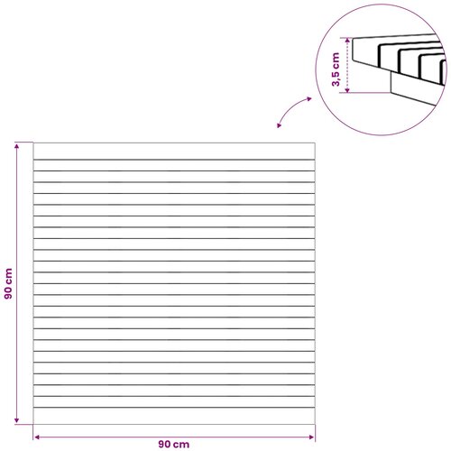  Gornji dio stola 90 x 90 x 3,5 cm Četvrtasti Čvrsto teak drvo Slike