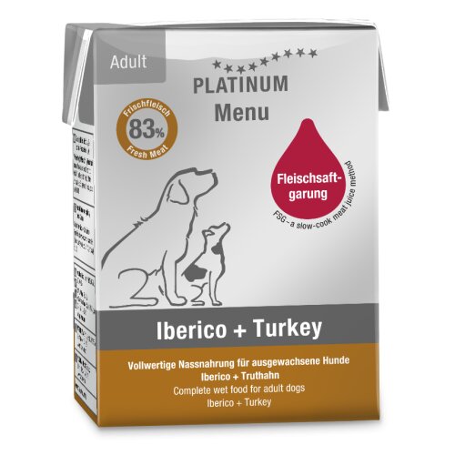 Platinum dog menu iberico svinjetina i ćuretina 375 g Cene