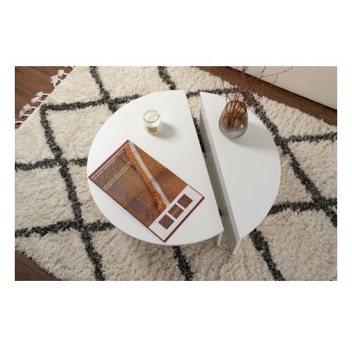 Hanah home Club set stolova Orion, 90x60x30, 85x30x35cm, 2 dijela, bijela Slike