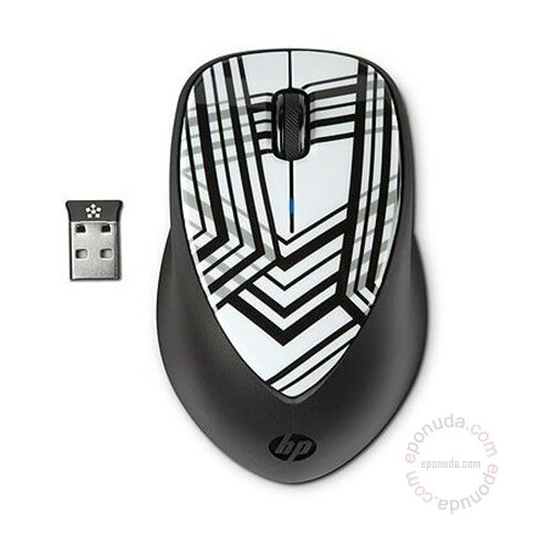 HP Mouse X4000 Wireless Zebra Laser, H2F41AA Slike