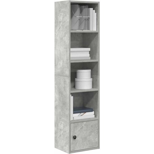 vidaXL Knjižna omara betonsko siva 31x24x127 cm inženirski les Cene