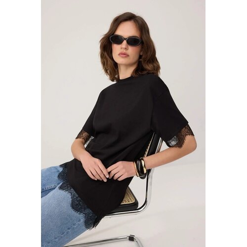 TRENDYOLMILLA Ženska majica TWOSS26TS00196, Crna Cene