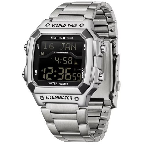 Sanda Digitalni sat AB-41778 - Srebrni / Crni Cijene