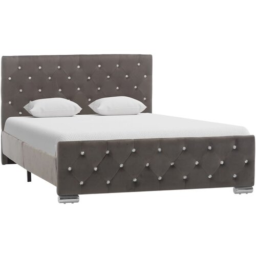 VidaXL okvir za krevet od tkanine sivi 120 x 200 cm Slike