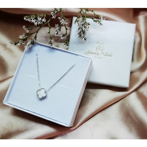 Jewelry Nikolić Ogrlica detelina - beli kvarc Cene