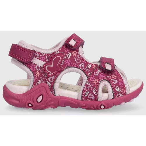 Geox Otroški sandali vijolična barva